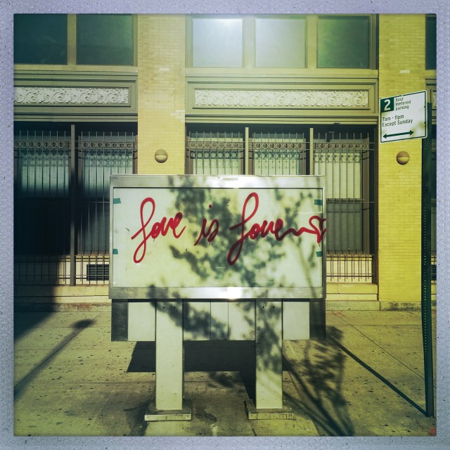 LOVE CITY. Hudson Street. 5:44pm.