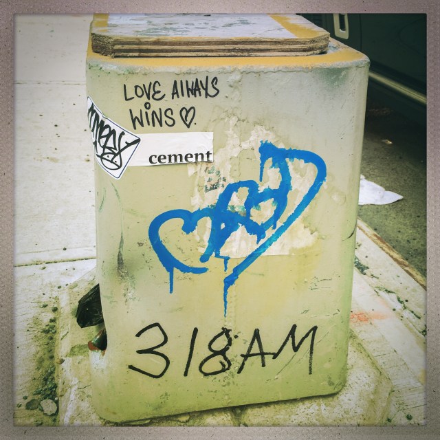 LOVE CITY. 11th Avenue. 8:42am.