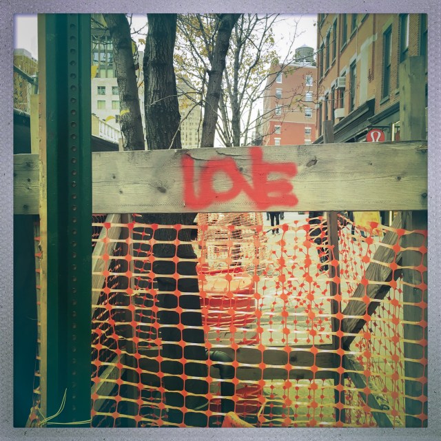 LOVE CITY. West 14th Street. 2:47pm.