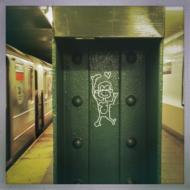 LOVE CITY. Christopher Street 1 Train Station. 5:18pm.