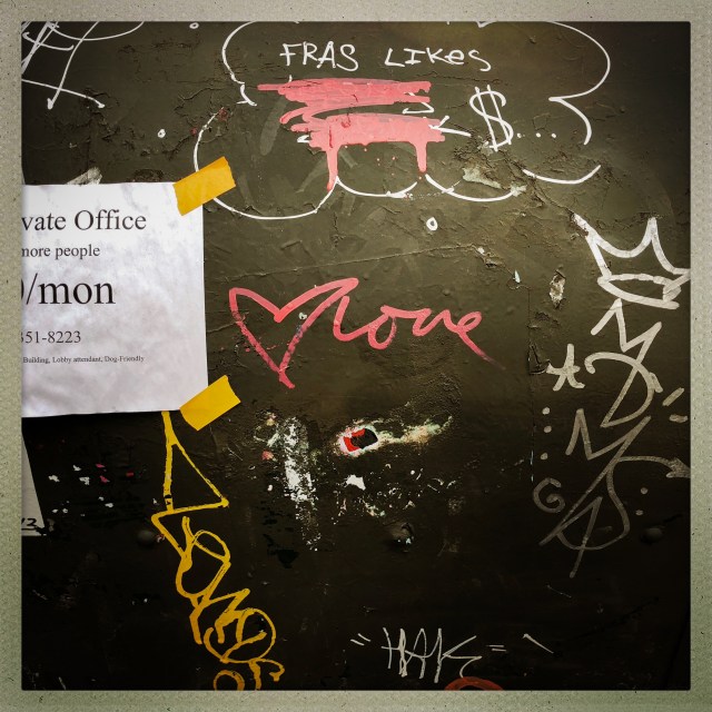 LOVE CITY. 261 West 22nd Street. 1:13pm.