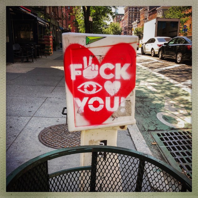 LOVE CITY. Hudson Street. 12:40pm.